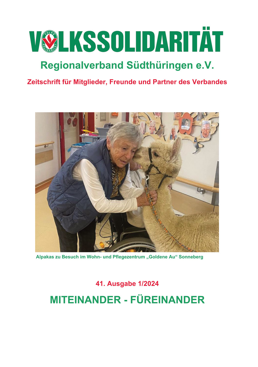 Volkssolidarität Suedthueringen - 41. Ausgabe - 1/2024